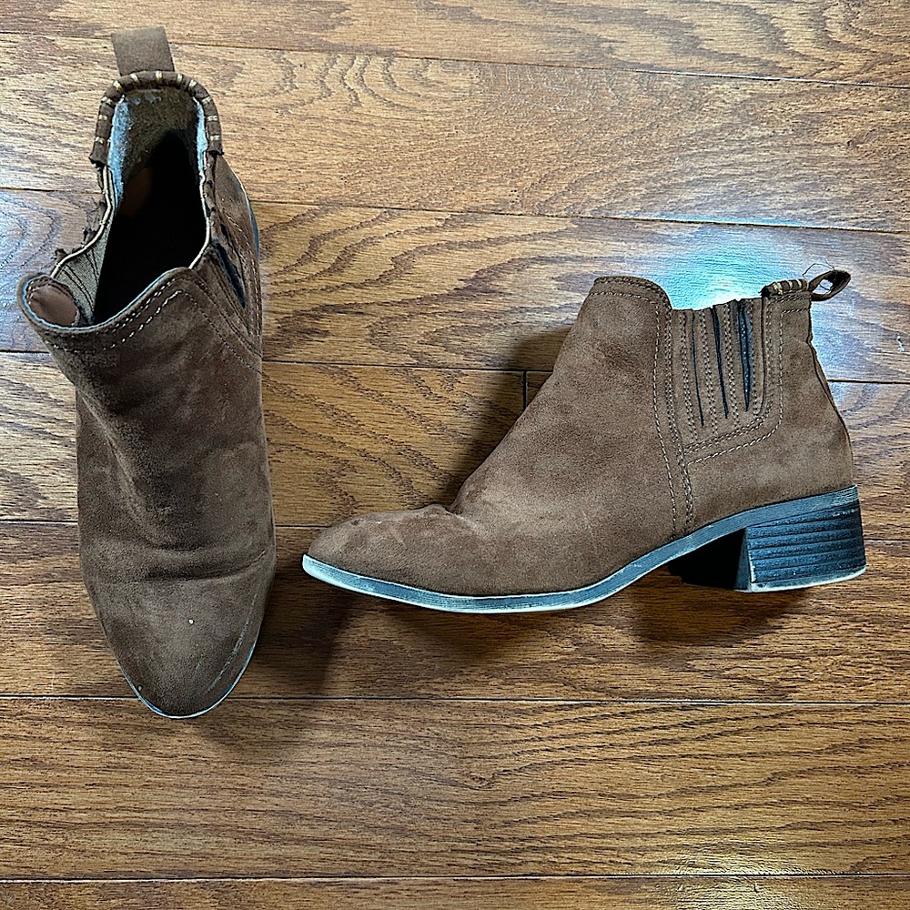 Madden Girl Brown Suede Nylie Boot